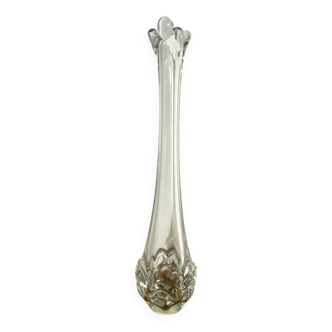 Vase / soliflore en verre épais