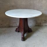 Pedestal table, marble table