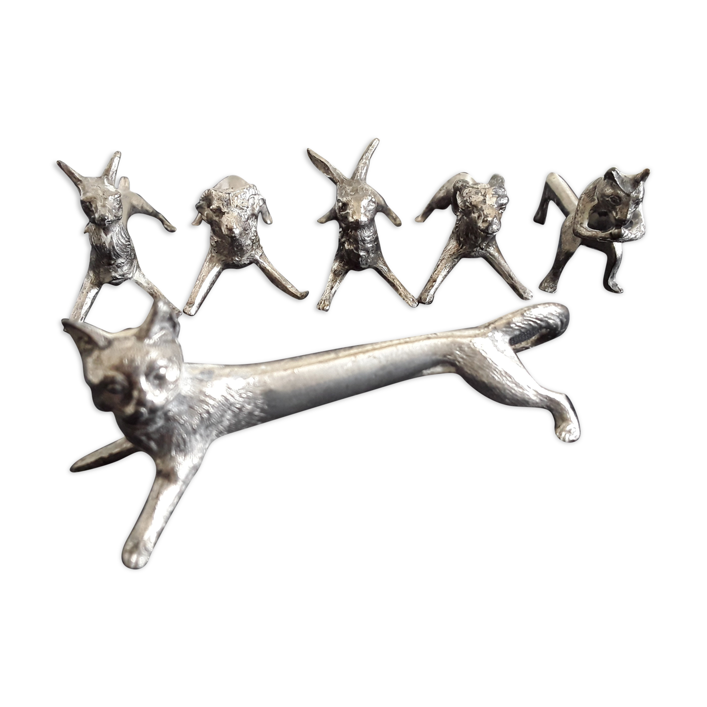 Vintage animal knife holders