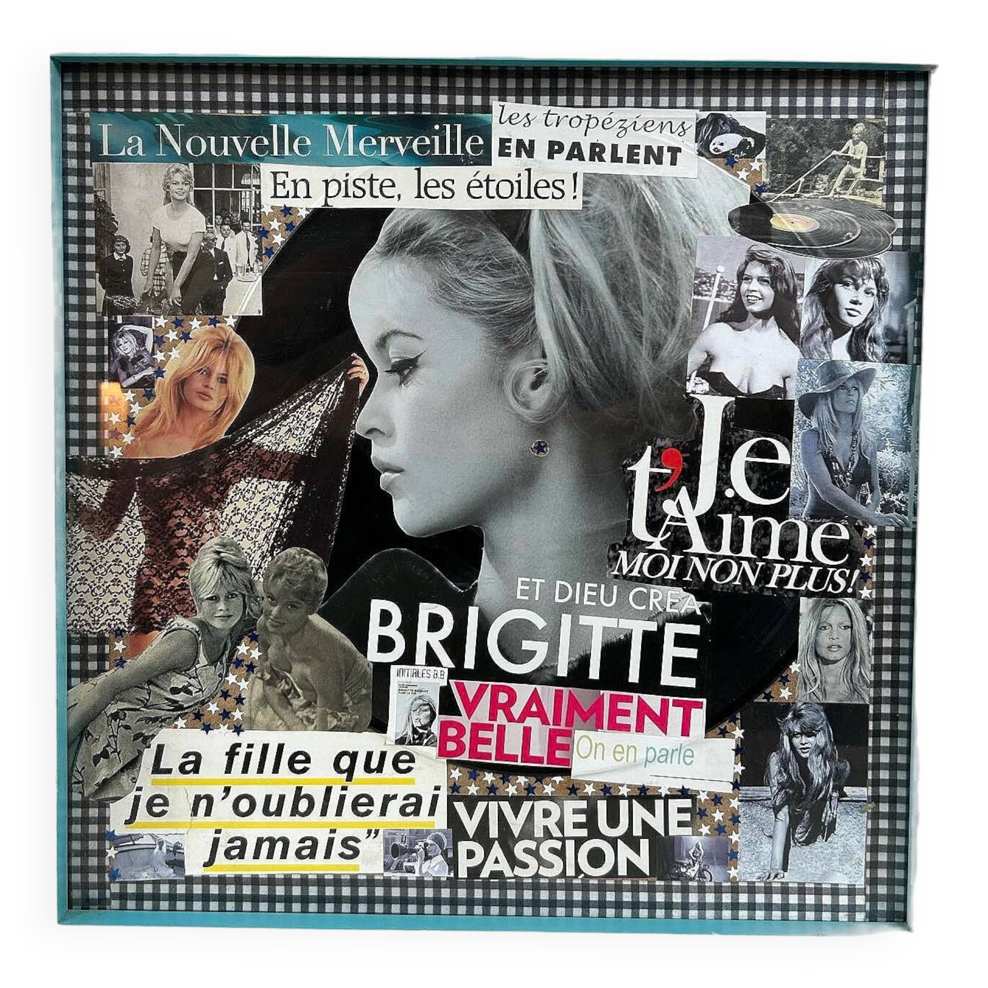 Brigitte Bardot canvas by Bruno Ricard