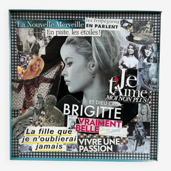 Brigitte Bardot canvas by Bruno Ricard