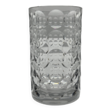 Pressed glass Lens vase by Vladimir Jelinek made in Czechoslovakia Hermanova hut Sklo Union