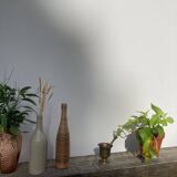 Gilded brass mortar and pestle