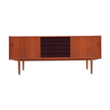 DAnish Modern Teak Model Trio Sideboard by Nils Jonsson for Hugo Troeds, 1960s