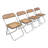 Ensemble de 4 chaises pliantes Castelli Plia, années 1960