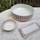 Sink and soap dish from the Saint Amand pottery, 1930.