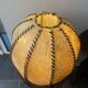 Vintage 80s wooden rustic lamp