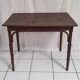 Curved wood bistro table
