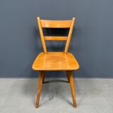 Set of eight german stick chairs from the 1950