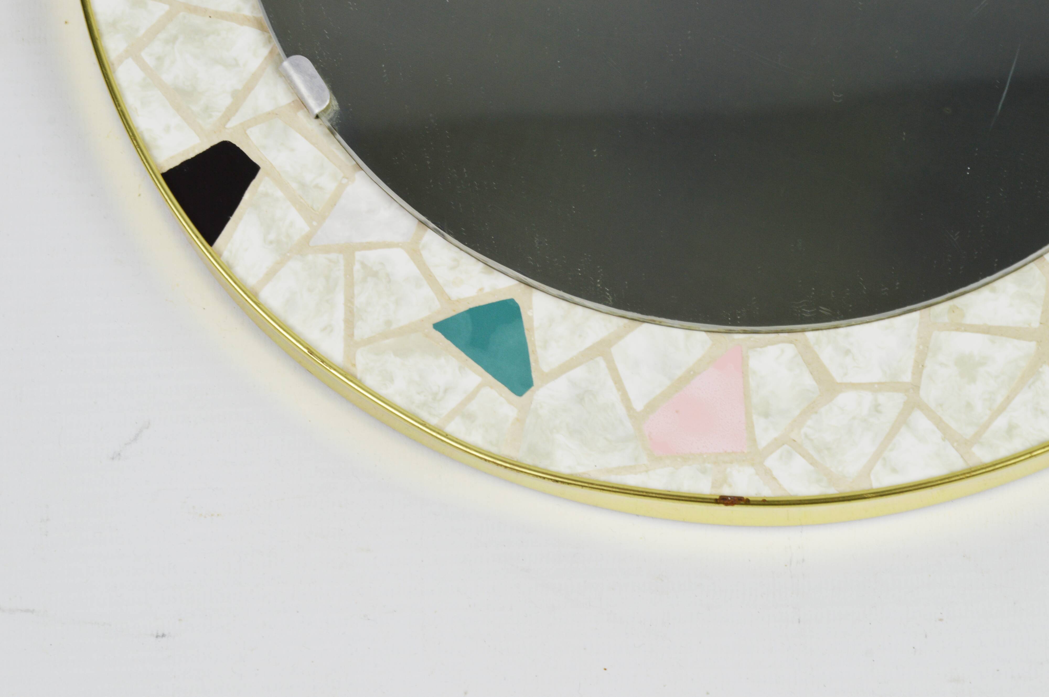 Mirror with mosaic, 1970s