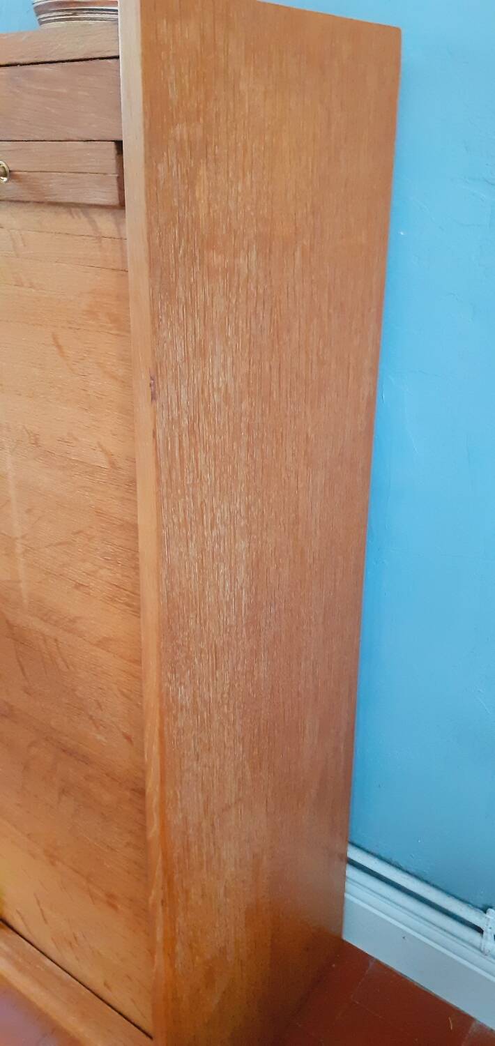 Meuble de bureau vintage année 50 en chêne