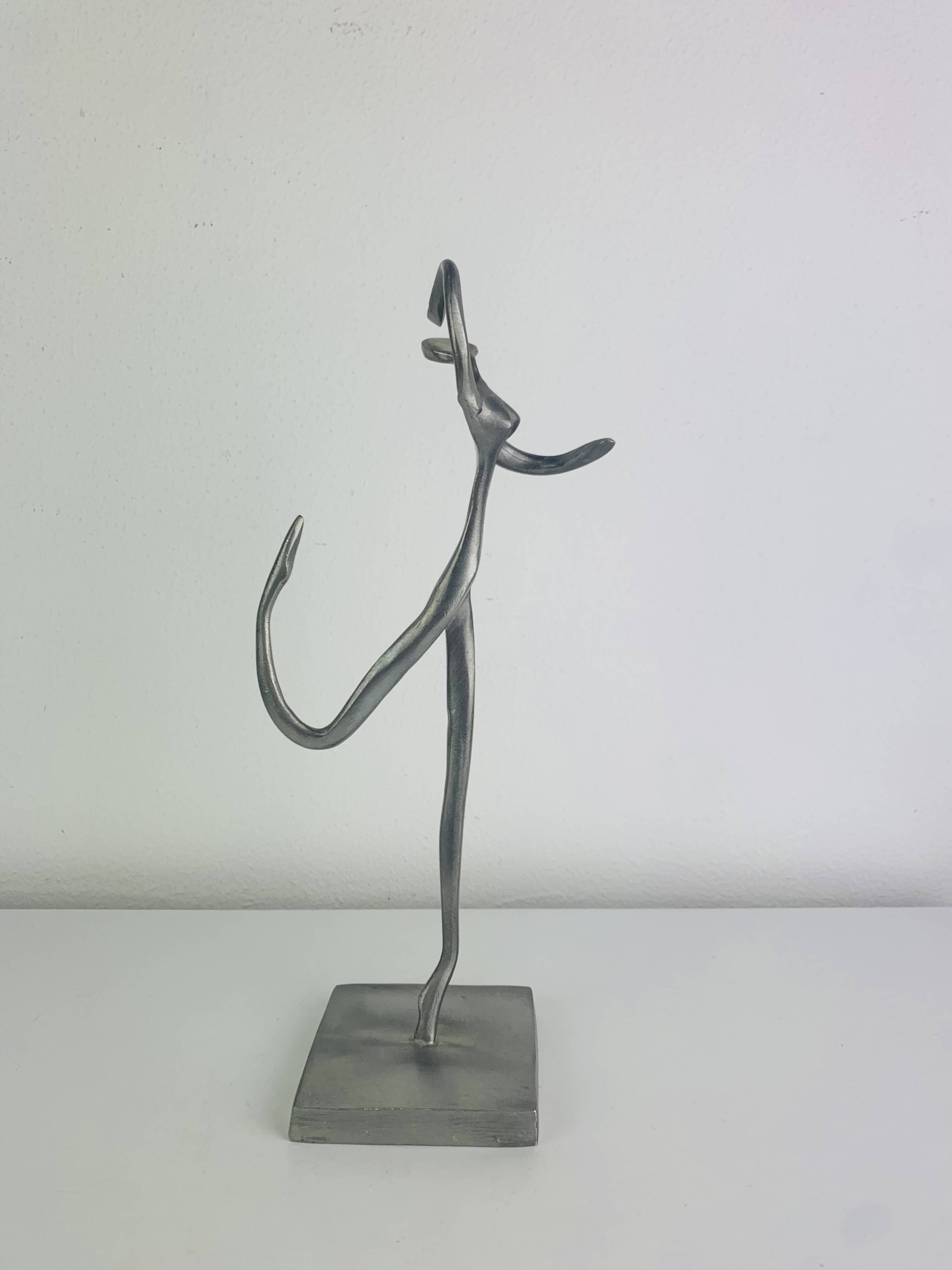 Sculpture danseuse en étain, années 70