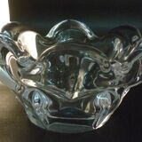 Crystal ashtray signed Bayel