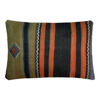 Vintage turkish kilim cushion cover