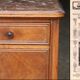 Rare chevêt a.arbey (from the old walnut) from the beginning of the century in walnut.