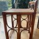 Vintage rattan side table