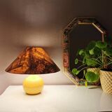 Yellow ceramic table lamp 1980