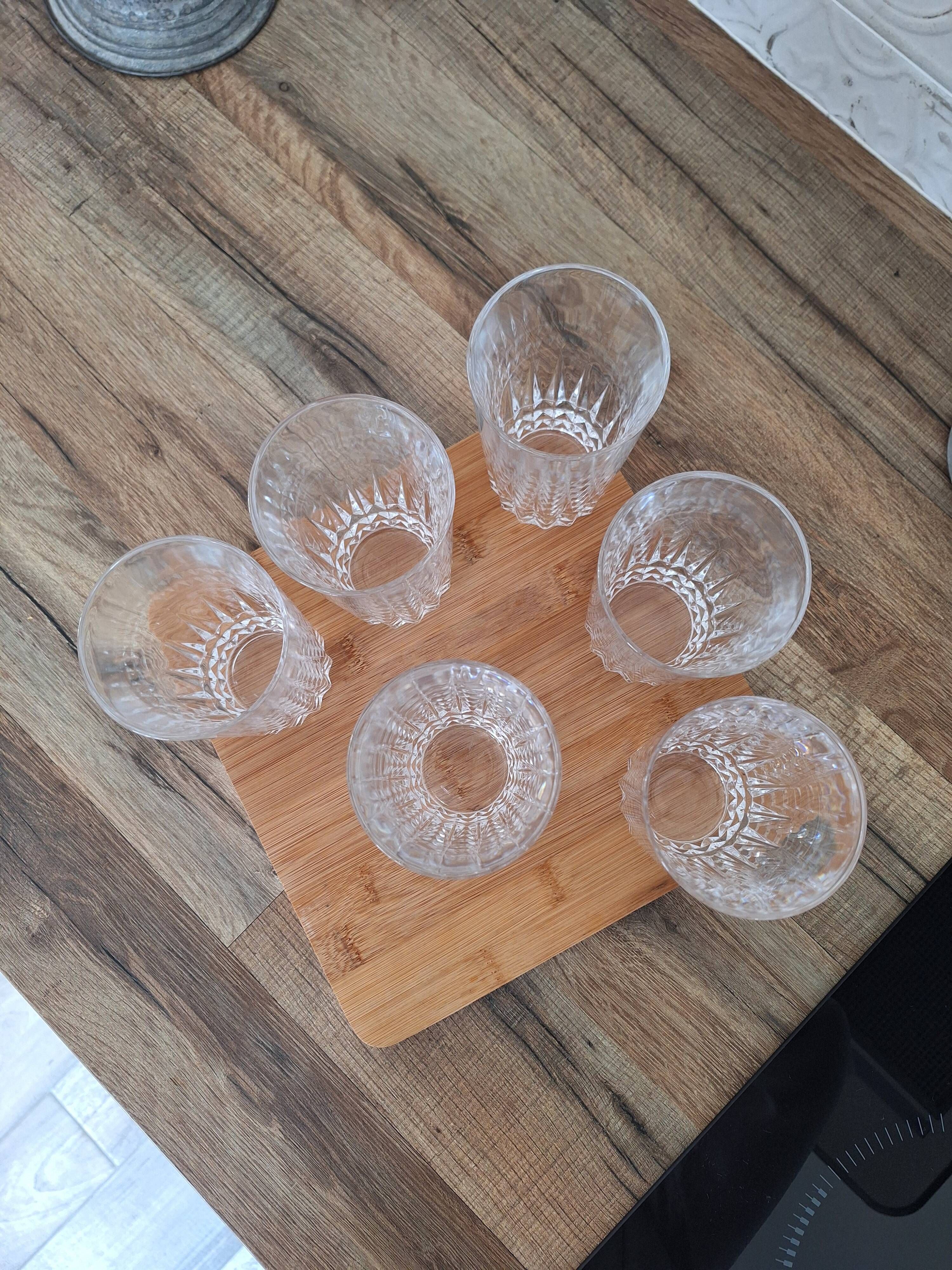 Water or aperitif glasses in crystal