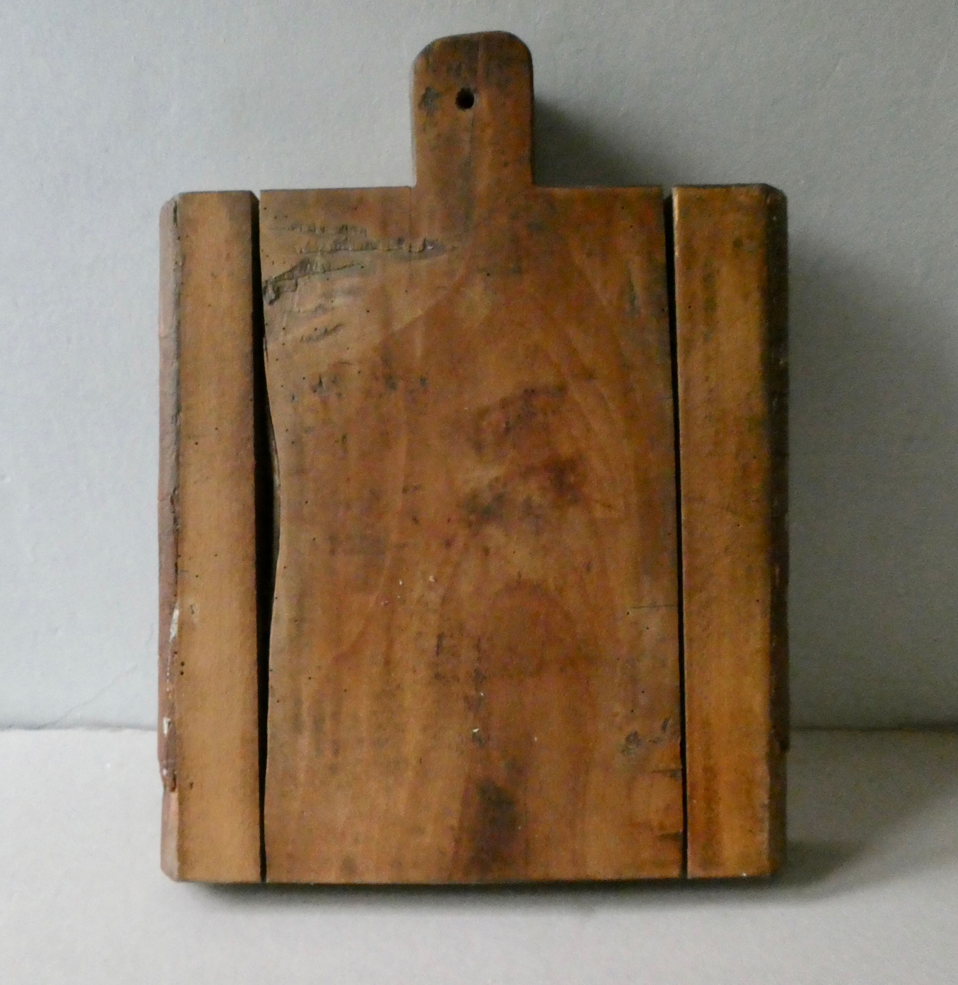 Cutting board, raw wooden log, 34 by 45 cm