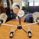 Mid century chandelier 6 lights