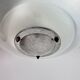 Art deco glass and steel ceiling lamp, 1920