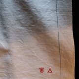 Série de quatre torchons ancien métis monogramme 54 X 91 cm