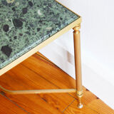 60s green marble coffee table in neoclassical style