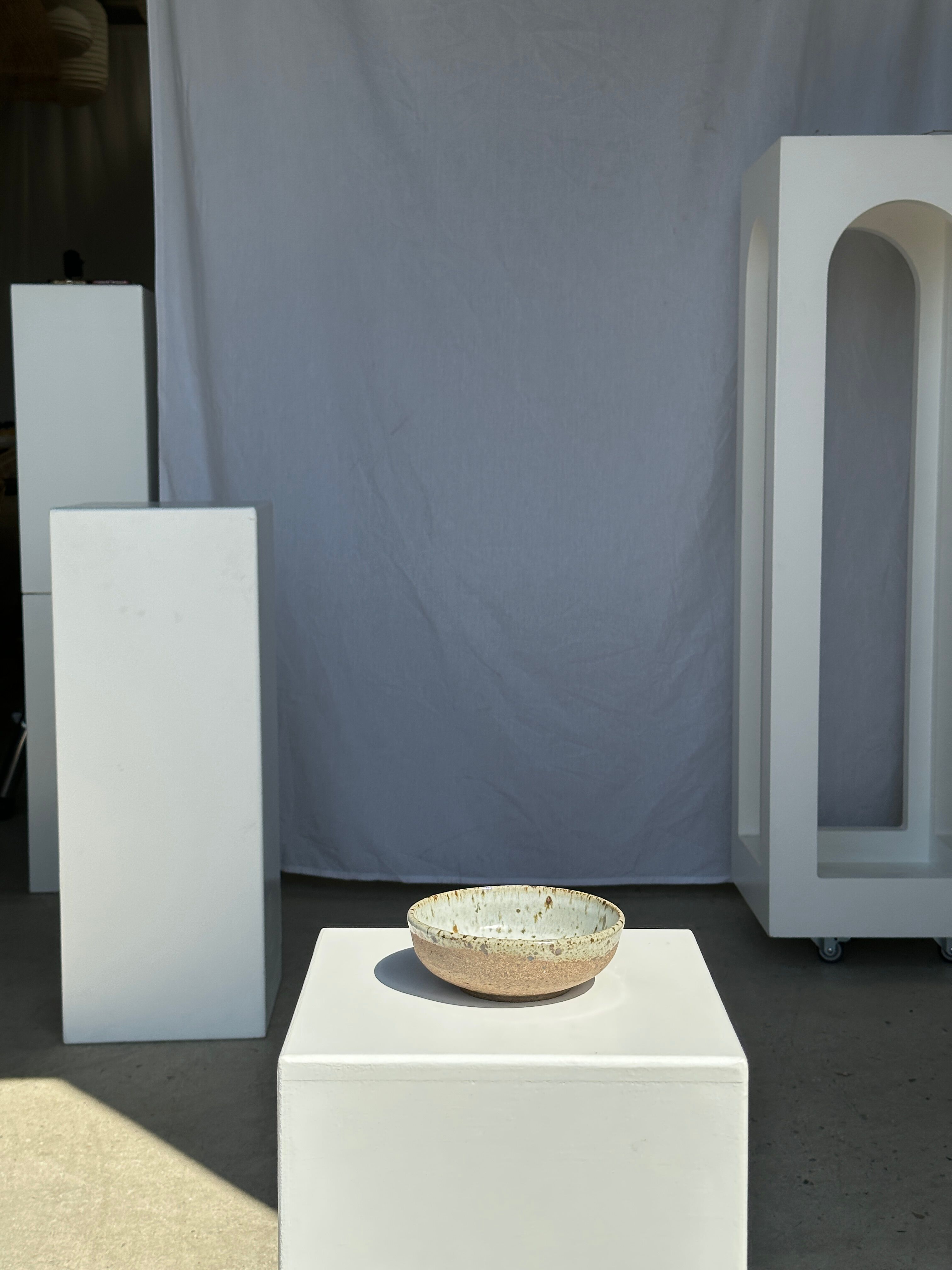 Bol en céramique moucheté et brun mat