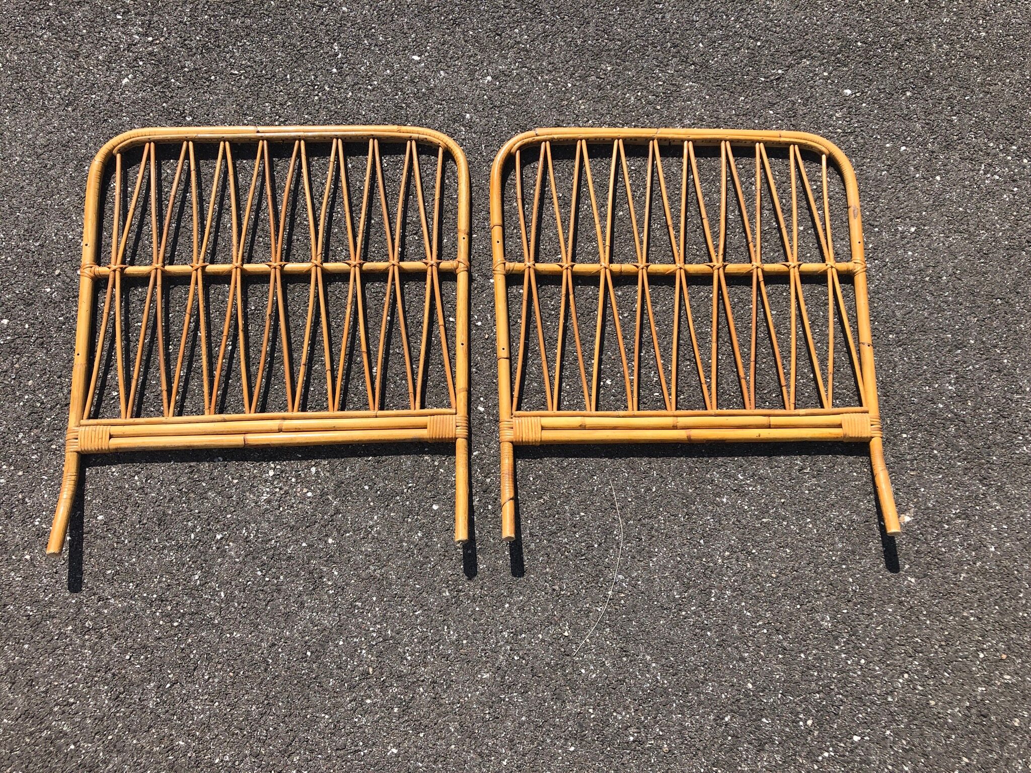 Rattan bedhead