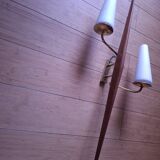 60's teak wall light from Maison Lunel