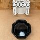 Old luminarc octime opaline noire ashtray made in france vintage
