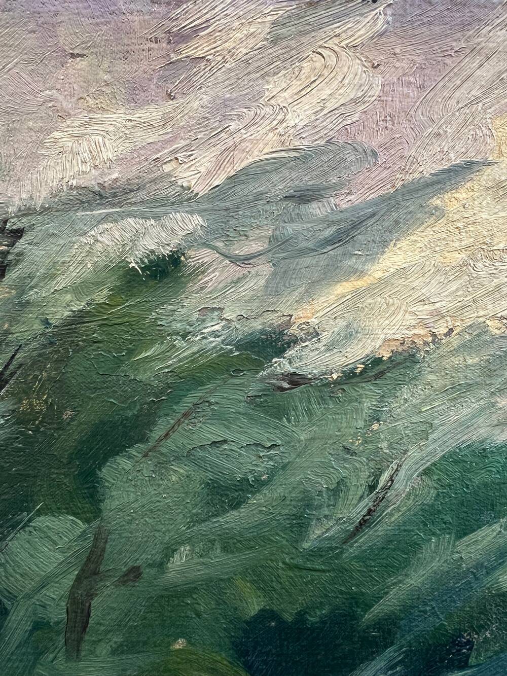 Painting "The house in the middle of the forest"