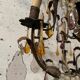 Louis XV style cage chandelier with pendants and drop of water XX century