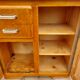Mado buffet, asymmetrical doors and metal