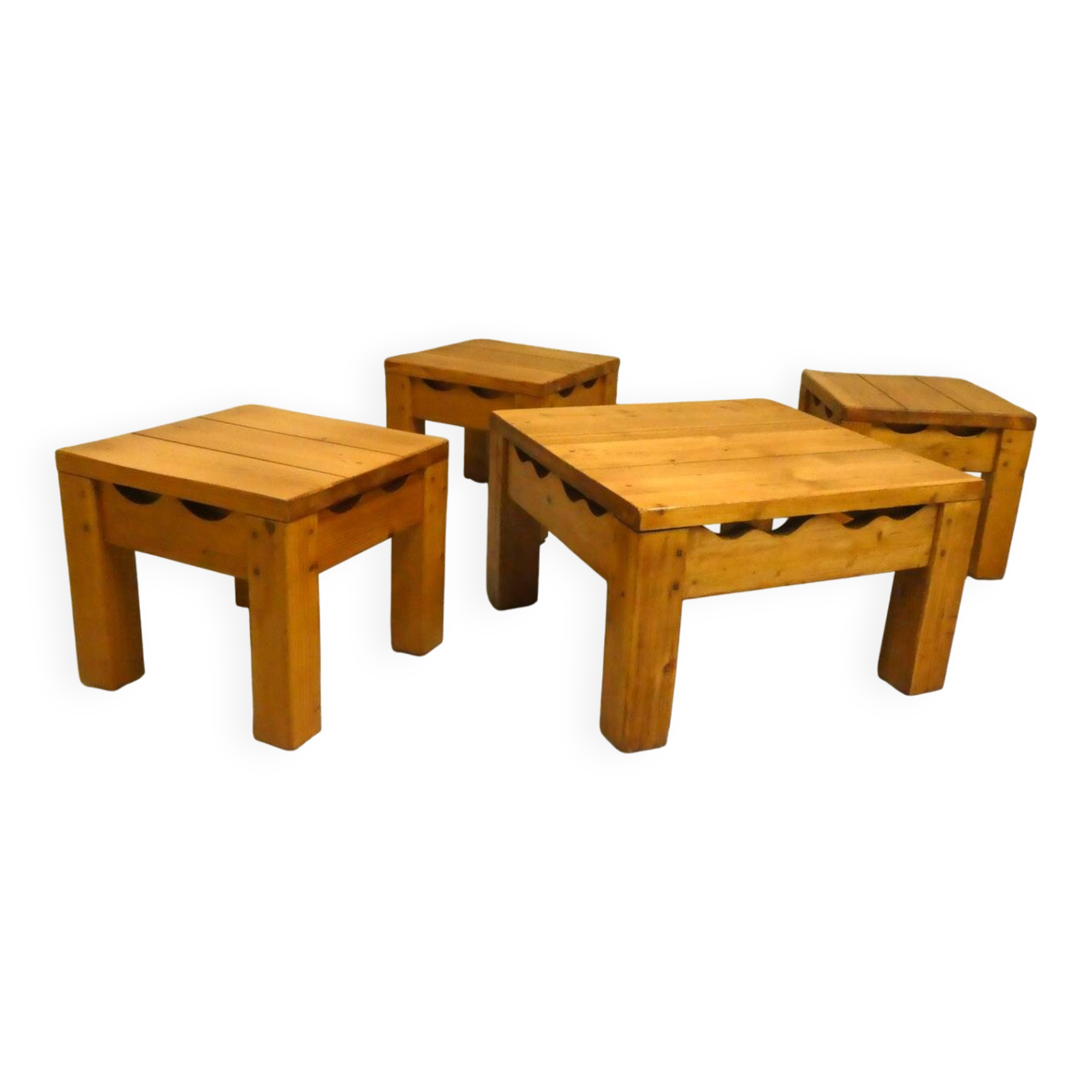 pine living room set, 1980