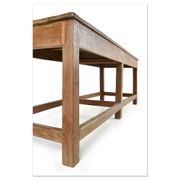 Grande table de travail en bois massif (245 x 80 x 90cm)