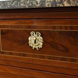 Rare mahogany commode, Louis XVI period – 2nd half of the 18th century.