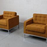 Pair of Florence Knoll lounge chairs for Knoll International