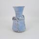 Vase en céramique émaillé bleu ciel