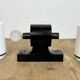 Industrial Brown Bakelite Wall Light with Milk Glass, 1960s