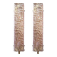 Pair of Luxury Gold Wall Sconces with Ametista “Graniglia” Murano Glass