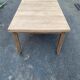 Renovated extendable farmhouse dining table in solid oak from the 19th century, 250-350.