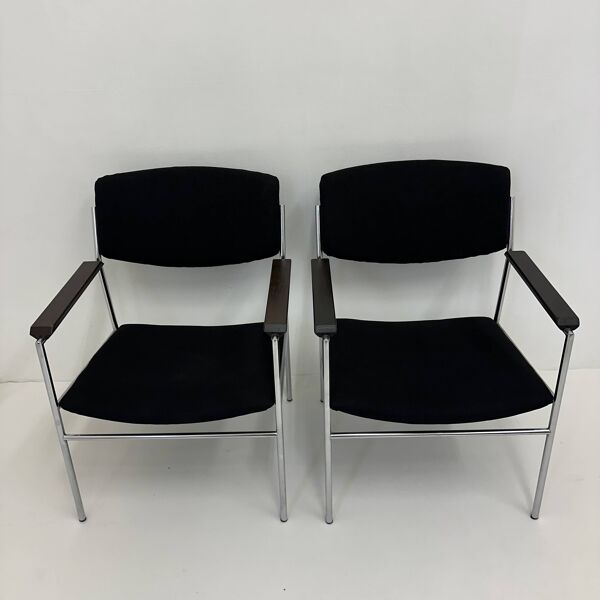 Fauteuil lounge minimaliste Gijs van der Sluis, années 1970
