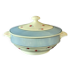 Vegetable dish (soup tureen) in Digoin Sarreguemines earthenware, model AIX A156.