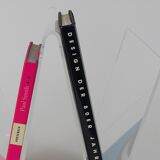 Postmodern Lucite ZigZag magazine rack, Italy, 1980s