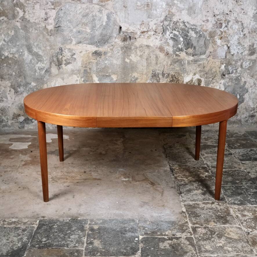 Extendable teak table, Harry Ostergaard for Randers Mobelfabrik, 1960s