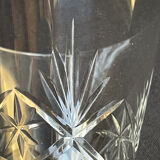 Large wine glasses (5) - Art Deco - Blown and cut crystal