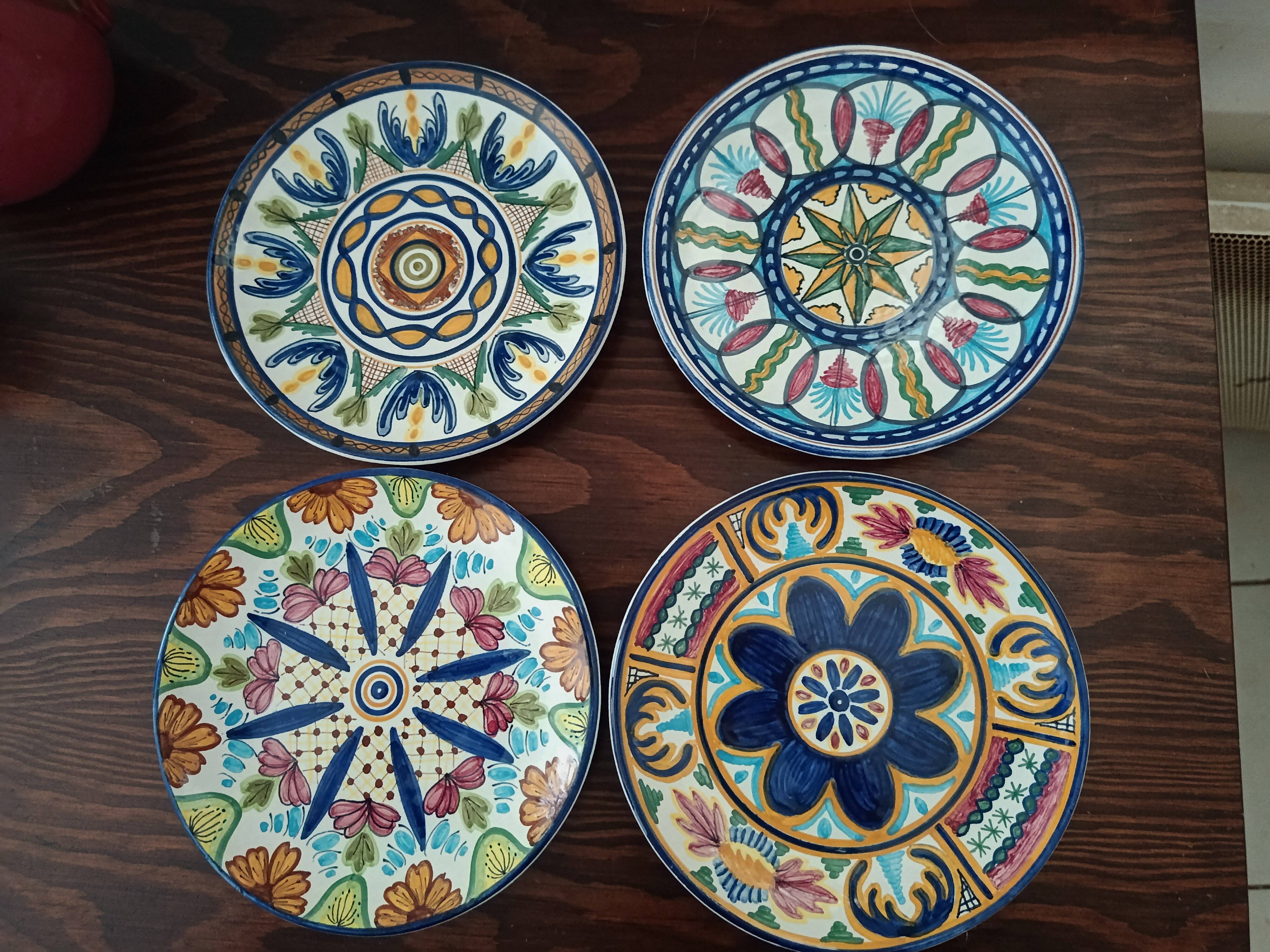 8 handmade ceramic dessert plates J.Arzo