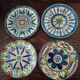 8 handmade ceramic dessert plates J.Arzo