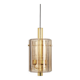 Large lantern-shaped pendant light with glass shade by Limburg, Germany, 1960s.